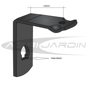 BRIDA PARA BRAZO CULTIVADOR DOBLE ESPIRAL