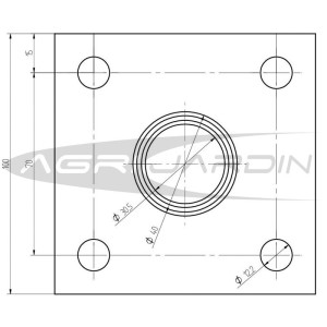 JUEGO DE ADAPTADORES PARA MOTOAZADA BARBIERI B30