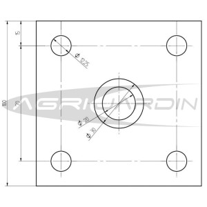 JUEGO DE ADAPTADORS PARA MOTOAZADA HONDA / PUBERT