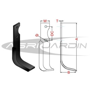 CUCHILLA MOTOCULTOR SEP, BCS, CARRARO, GRILLO, LAMPACRECIA