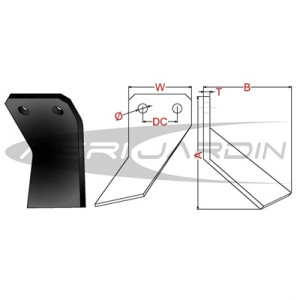 CUCHILLA ROTOVATOR FORIGO G-35