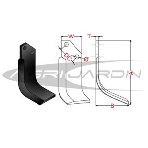 CUCHILLA ROTOVATOR GRILLO, B.C.S