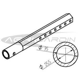 JUEGO DE EJES DESPLAZABLES PARA MOTOAZADA PUBERT / BERTOLINI / HUSQVARNA