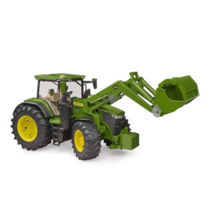 JOHN DEERE 7R CON PALA FRONTAL BRUDER