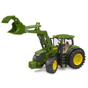 JOHN DEERE 7R CON PALA FRONTAL BRUDER