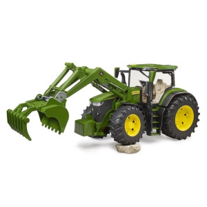 JOHN DEERE 7R CON PALA FRONTAL BRUDER