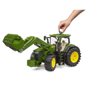 JOHN DEERE 7R CON PALA FRONTAL BRUDER