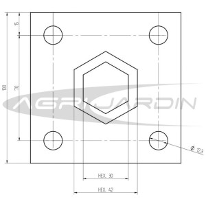 JUEGO DE ADAPTADORES PARA MOTOCULTOR HONDA F810