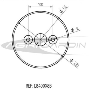 JUEGO CONTRAPESOS PARA RUEDAS NEUMATICAS DE MOTOCULTOR 400X8