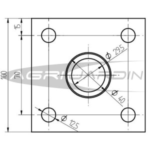 JUEGO DE EJES FIJOS PARA MOTOAZADA GARLAND