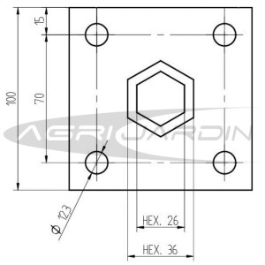 JUEGO DE EJES FIJOS PARA MOTOCULTOR HONDA F720