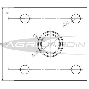 JUEGO DE ADAPTADORES PARA MOTOAZADA BARBIERI MZB35