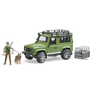 LAND ROVER DEFENDER CON GUARDA FORESTAL BRUDEER