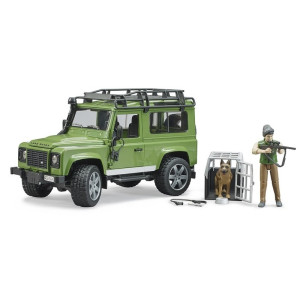 LAND ROVER DEFENDER CON GUARDA FORESTAL BRUDEER