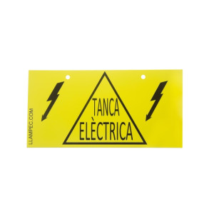 SEÑAL DE ADVERTENCIA CERCA ELECTRICA