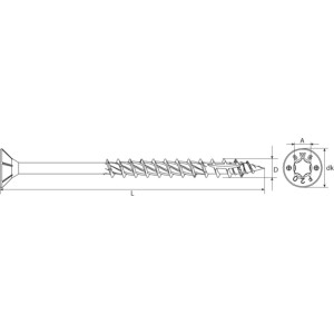 TORNILLO PARA AGLOMERADO 4X40