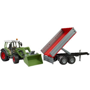 FENDT VARIO 211 CON CARGADOR Y REMOLQUE BRUDER