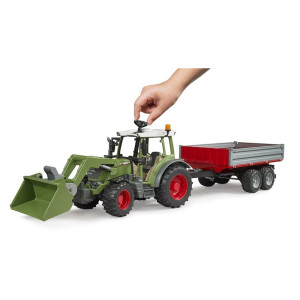 FENDT VARIO 211 CON CARGADOR Y REMOLQUE BRUDER