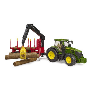 TRACTOR JOHN DEERE 7R 350 CON REMOLQUE FORESTAL