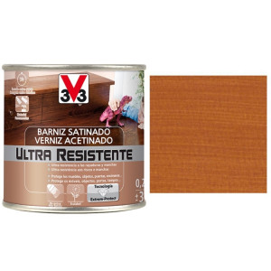 BARNIZ AL AGUA PARA MADERA 0,75 CERERZO SATINADO