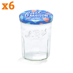 TARRO DE CRISTAL PARA CONFITURA 385ML Ø82