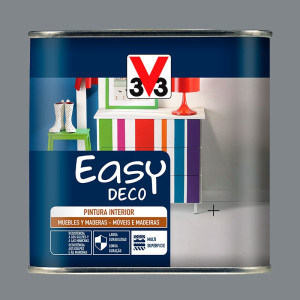 PINTURA EASY DECO POP 0,5L GRIS PIEDRA SATINADO