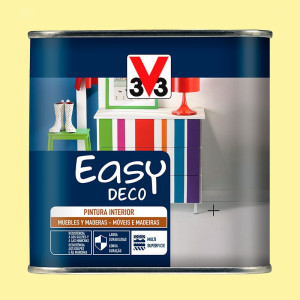 PINTURA EASY DECO POP 0,5L AMARILLO PASTEL SATINADO