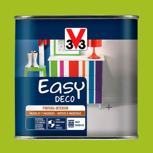 PINTURA EASY DECO POP 0,5L VERDE DISCO SATINADO