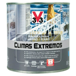 ESMALTE PARA METAL CLIMAS EXTREMOS 0,5L ROJO CARRUAJES