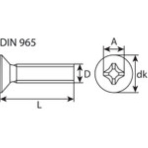 TORNILLO AVELLANADO M3X20